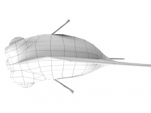 cartoon fish 07 rigged animated 3D Model