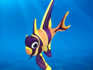 cartoon fish 08 rigged animated Modelo 3D