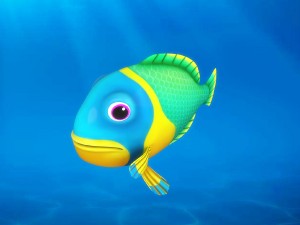 cartoon fish 11 rigged animated 3D Model