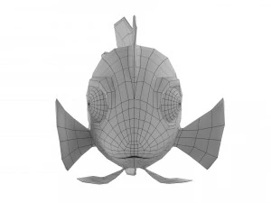 cartoon fish 12 rigged animated 3D Model