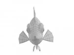 cartoon fish 13 rigged animated 3D Model
