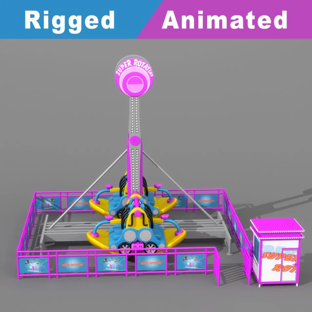 pendulum playground rigged animated 3D Model .c4d .max .obj .3ds .fbx .stl .blend