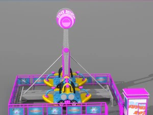 sarka&ccedil; oyun alanı hileli animasyonlu 3D Model