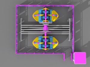 pendulum playground rigged animated 3D Model