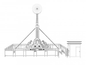 pendulum playground rigged animated 3D Model