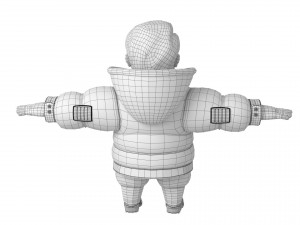 catoon middle-aged person 3D Model
