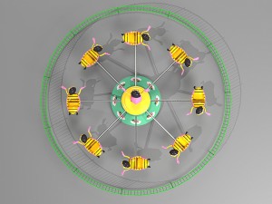 whirligig apis florea 3D Model