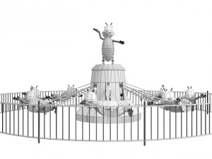 whirligig apis florea 3D Model