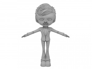 cartoon boy rigged 3Dモデル