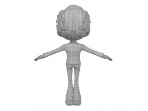 cartoon boy rigged 3Dモデル