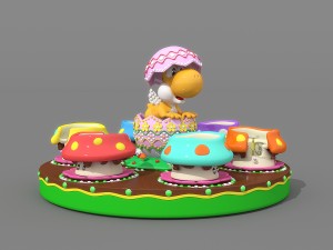 rotary coffee cup 3D Model