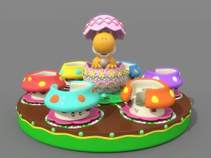 rotierende Kaffeetasse 3D Modell