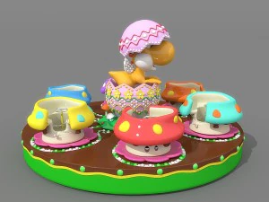 rotierende Kaffeetasse 3D Modell