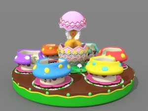 rotierende Kaffeetasse 3D Modell