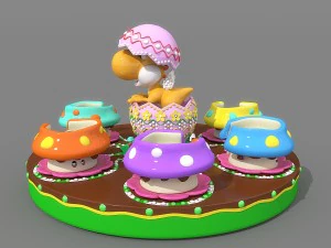 rotierende Kaffeetasse 3D Modell