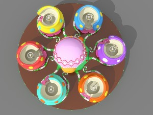 rotary coffee cup 3D Model