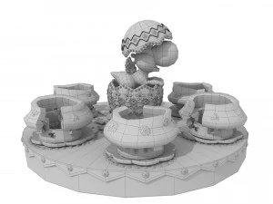 rotierende Kaffeetasse 3D Modell