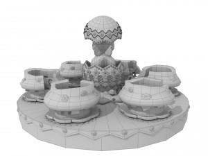 rotary coffee cup 3D Model