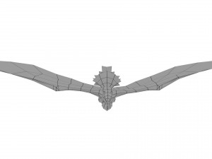egret rigged animated 3D-Modell