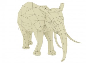 elephant rigged animated 3D 模型