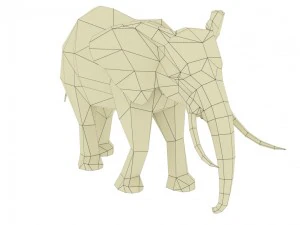 elephant rigged animated 3D Model