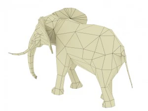 elephant rigged animated 3D Model