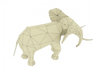 elephant rigged animated 3D 模型