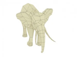 elephant rigged animated 3D Model