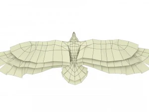 aquila truccata animata Modello 3D