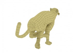 cheetah rigged animated 3D Модель