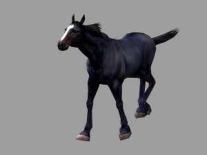 horse rigged animated 01 3D-Modell