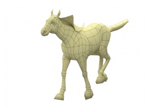 horse rigged animated 01 3D-Modell