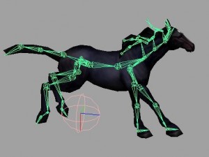 horse rigged animated 01 3D-Modell
