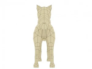 akita dog rigged 3D Model