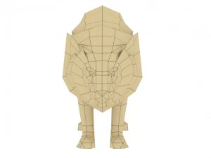 lion rigged animated 3D Model