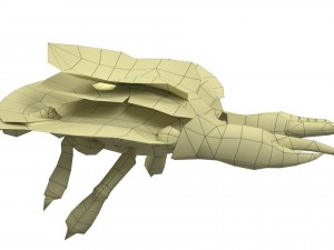 crab rigged animated 3D Model