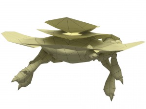 crab rigged animated 3D Model