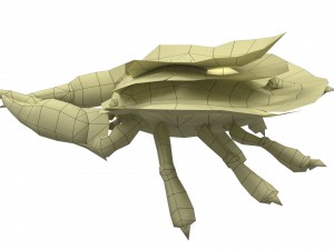 crab rigged animated 3D Model