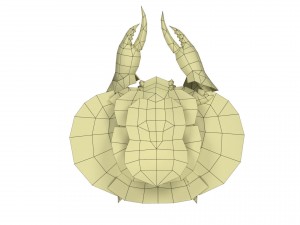 crab rigged animated 3D Model
