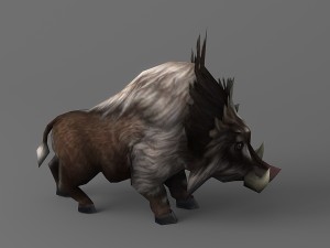 wild boar rigged animated Modèle 3D