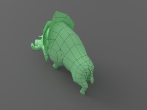 wild boar rigged animated Modèle 3D