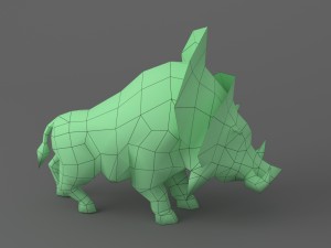wild boar rigged animated Modèle 3D