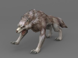 wolf rigged 3D Model