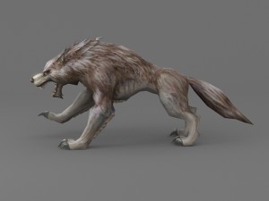 wolf rigged 3Dモデル