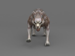 wolf rigged 3Dモデル