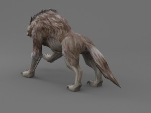wolf rigged 3Dモデル