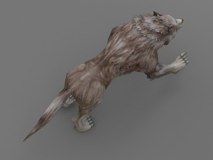 wolf rigged 3Dモデル