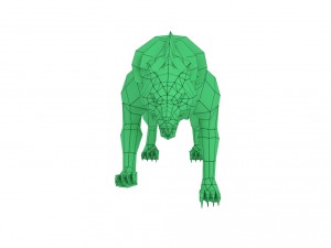 wolf rigged 3Dモデル