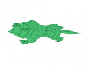 wolf rigged 3Dモデル