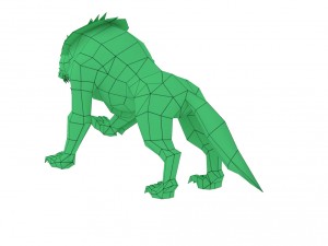 wolf rigged 3Dモデル